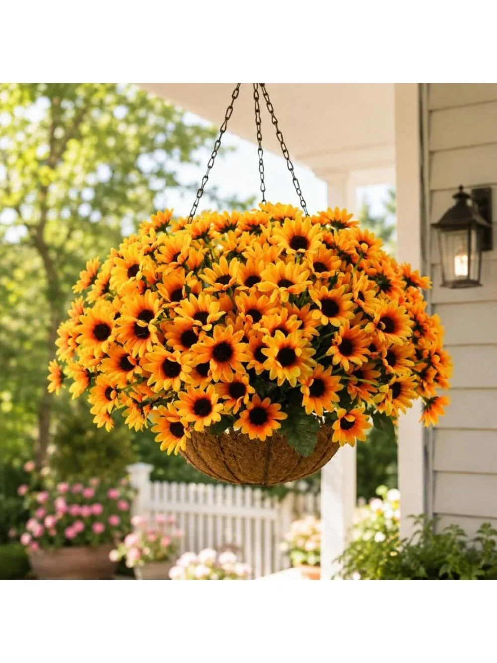 72 Bundles of Vibrant Sunflowers - Artificial Flowers for Outdoor Fall Decor